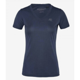 Kingsland KLdesma T-Shirt mit V-Ausschnitt f&uuml;r Damen M China Blue